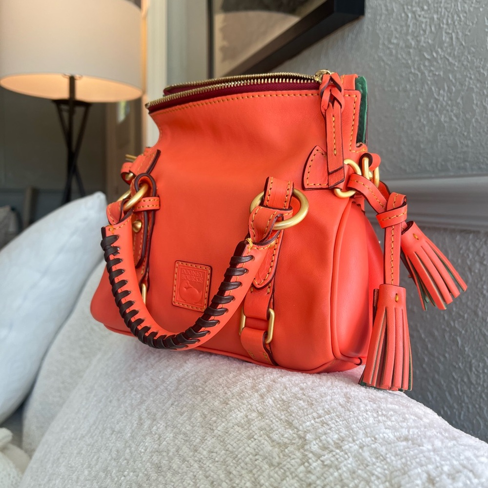 Dooney & Bourke salmon Florentine nano satchel NWT